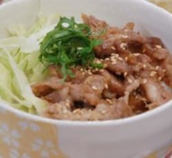 柚子ポンでさっぱり豚丼